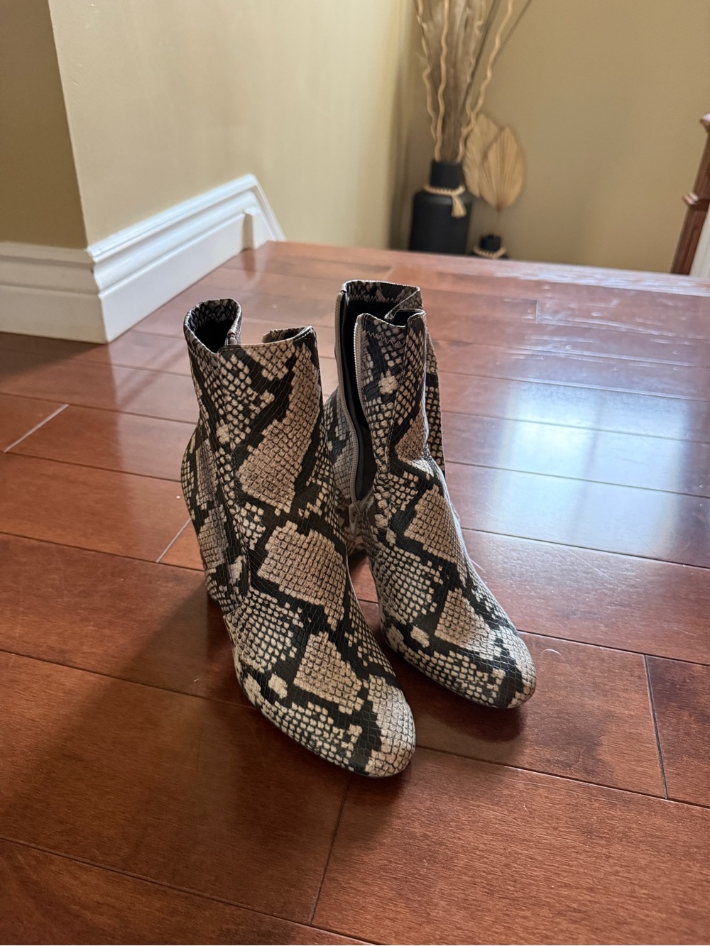 Aldo Snake Skin Booties